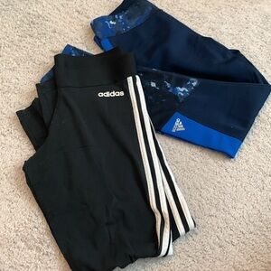adidas legging jogger yoga pants 2 pair Medium